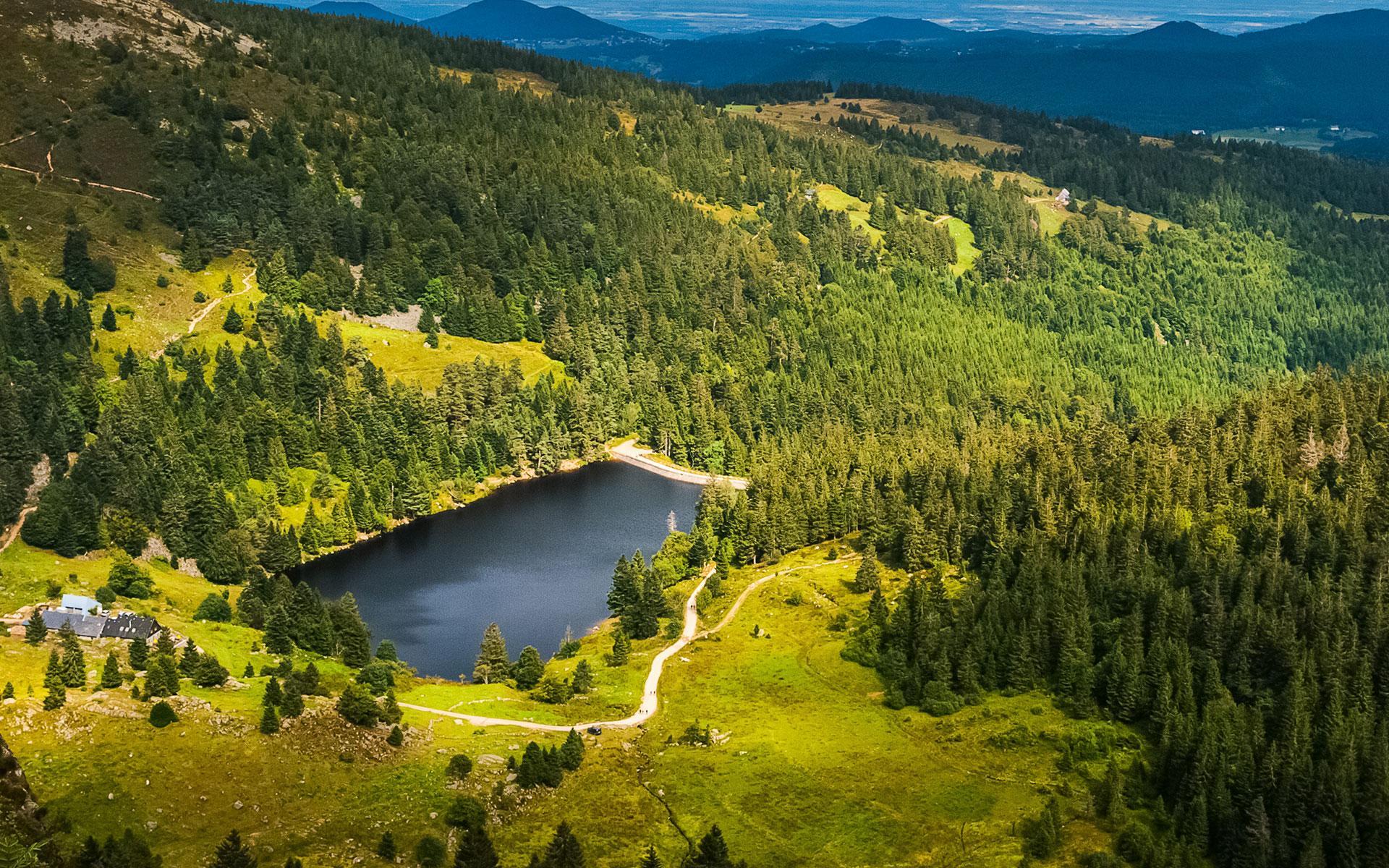 The Trout Lake from the air